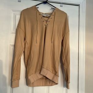 WOMANS TAN HOODIE